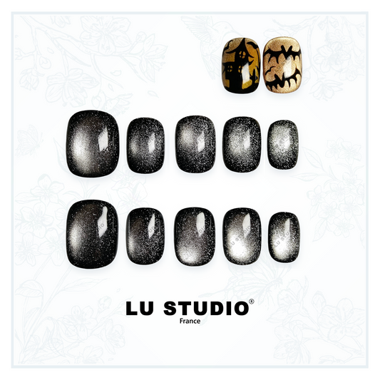 LT25 - Horreur d'Halloween  |  Faux-ongles réutilisables - Press on nails