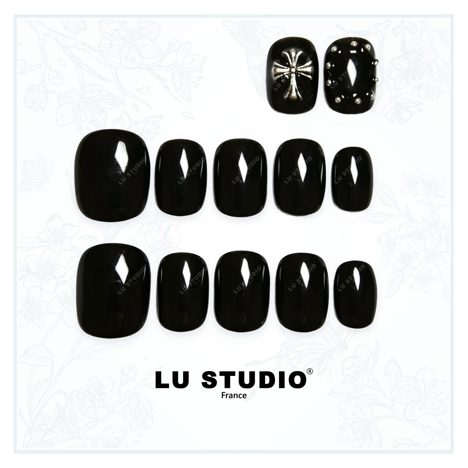 LT26 - Gothic Chic  |  Faux-ongles réutilisables - Press on nails