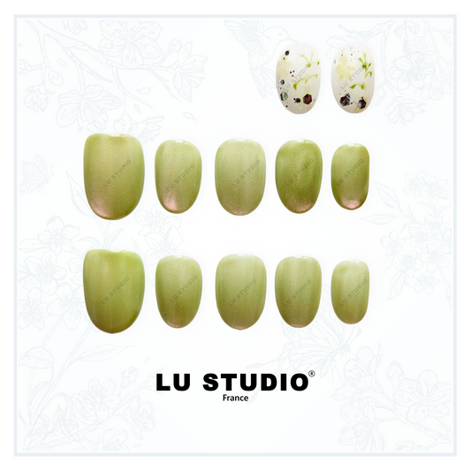 LT29 - Perles de Jade  |  Faux-ongles réutilisables - Press on nails