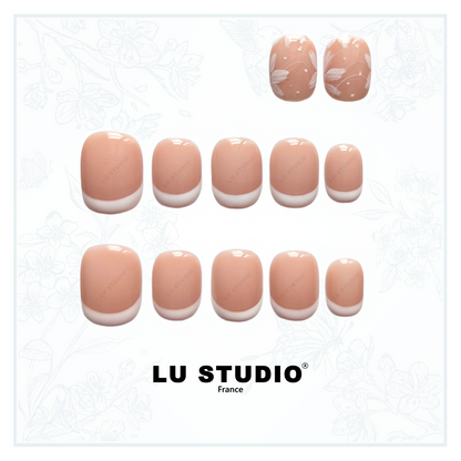 LT31 - Dentelle Elegante  |  Faux-ongles réutilisables - Press on nails