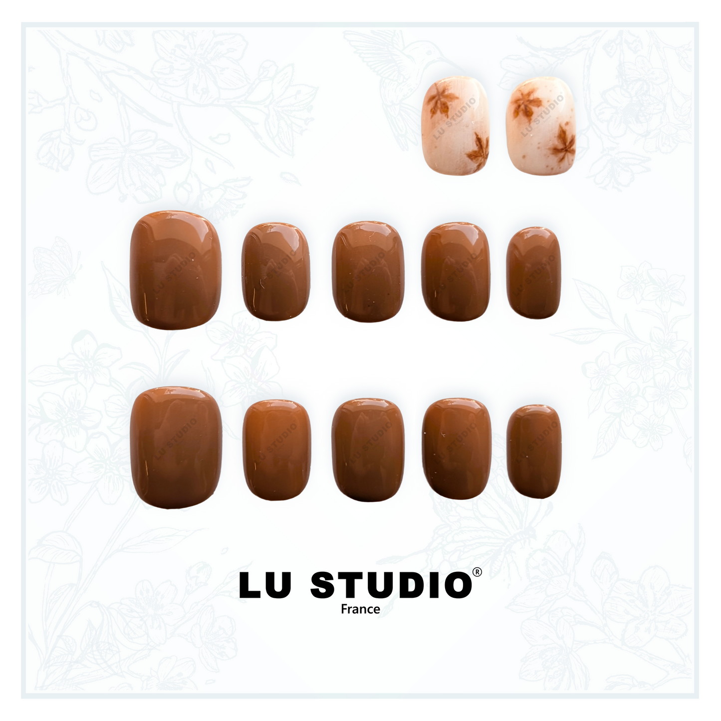 LT41 - Matinée d'automne  |  Faux-ongles réutilisables - Press on nails