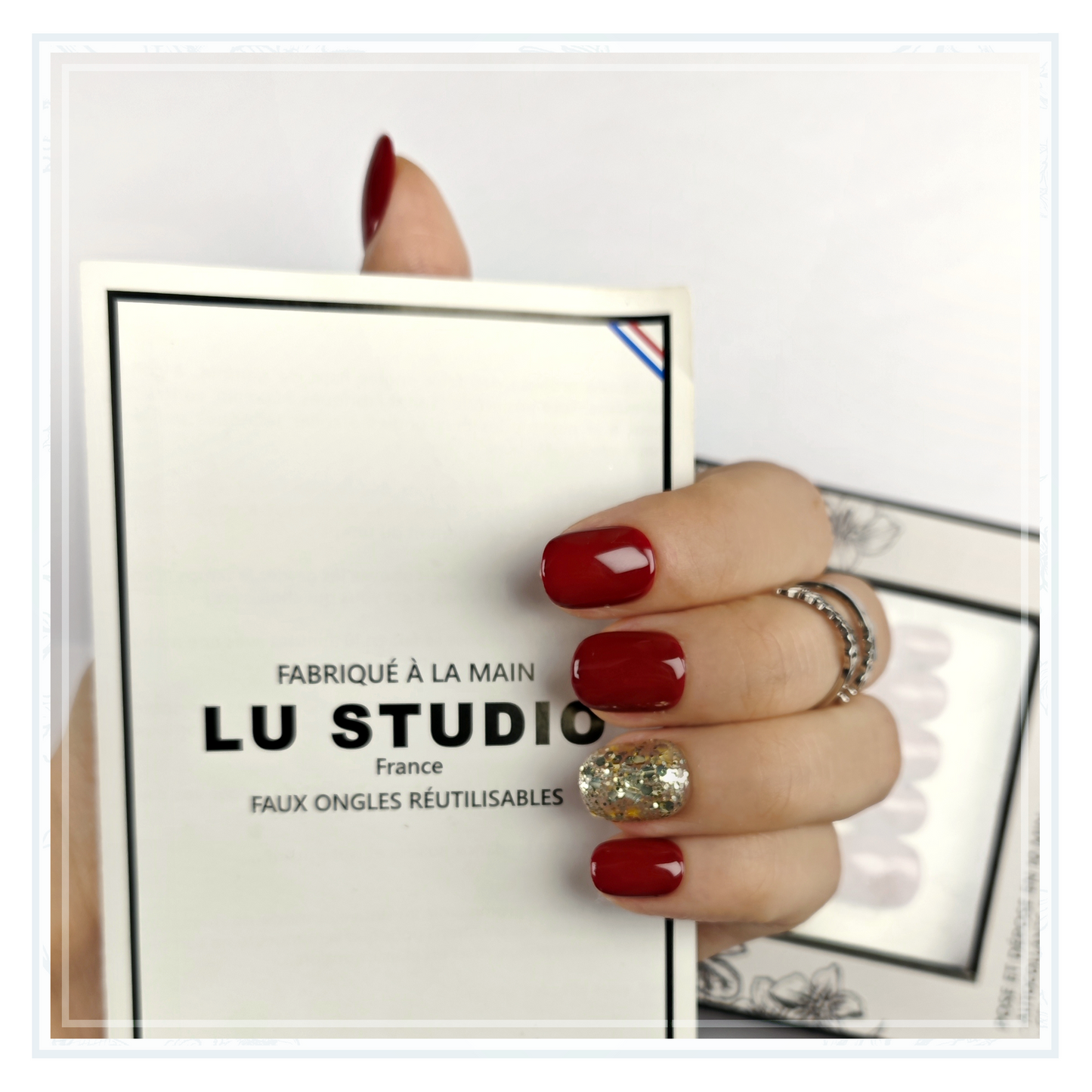 LT50 - Rubis Royal  |  Faux-ongles réutilisables - Press on nails
