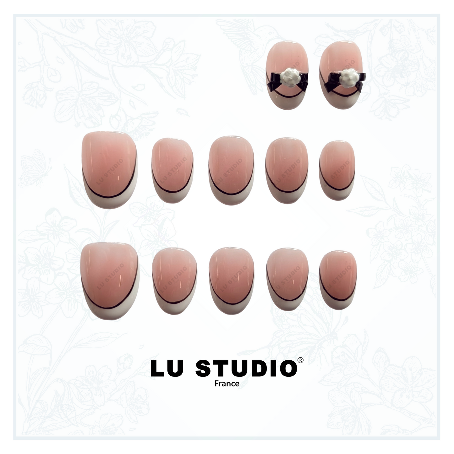 LT60 - Parisienne Chic  |  Faux-ongles réutilisables - Press on nails