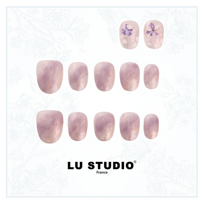 Pétale de Violette | Faux-ongles réutilisables - Press on nails
