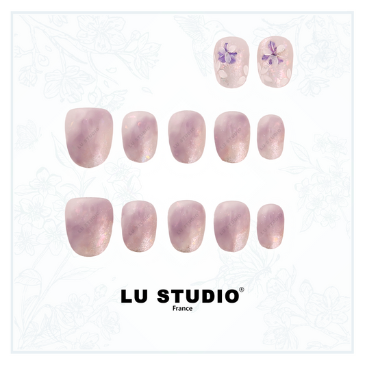 Pétale de Violette | Faux-ongles réutilisables - Press on nails