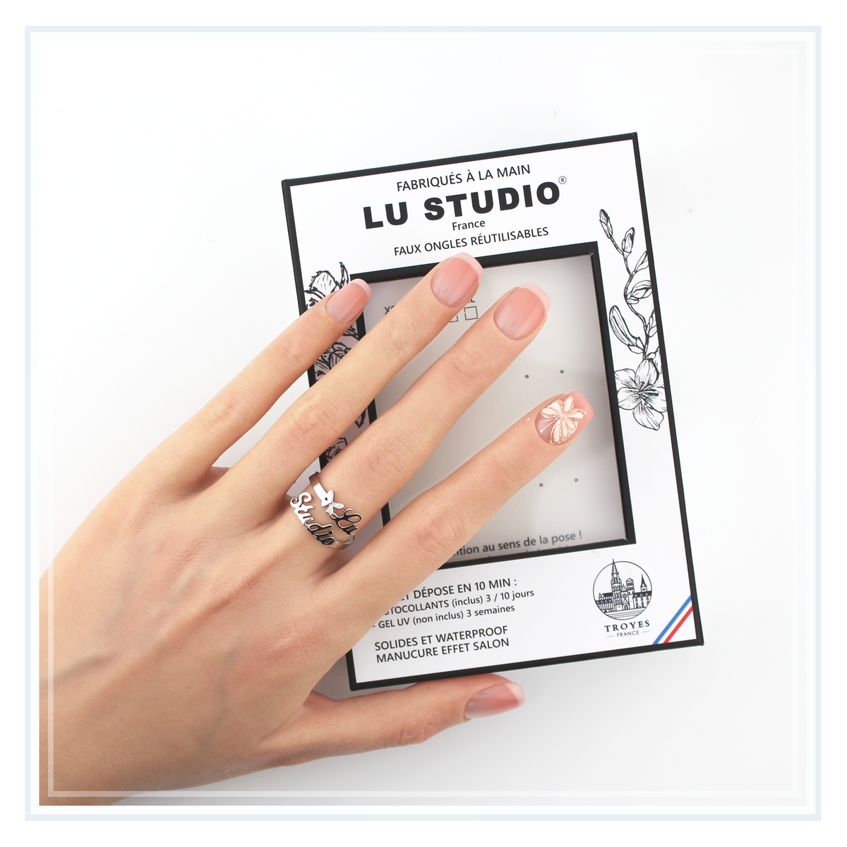 Papillon Nude | Faux-ongles réutilisables - Press on nails