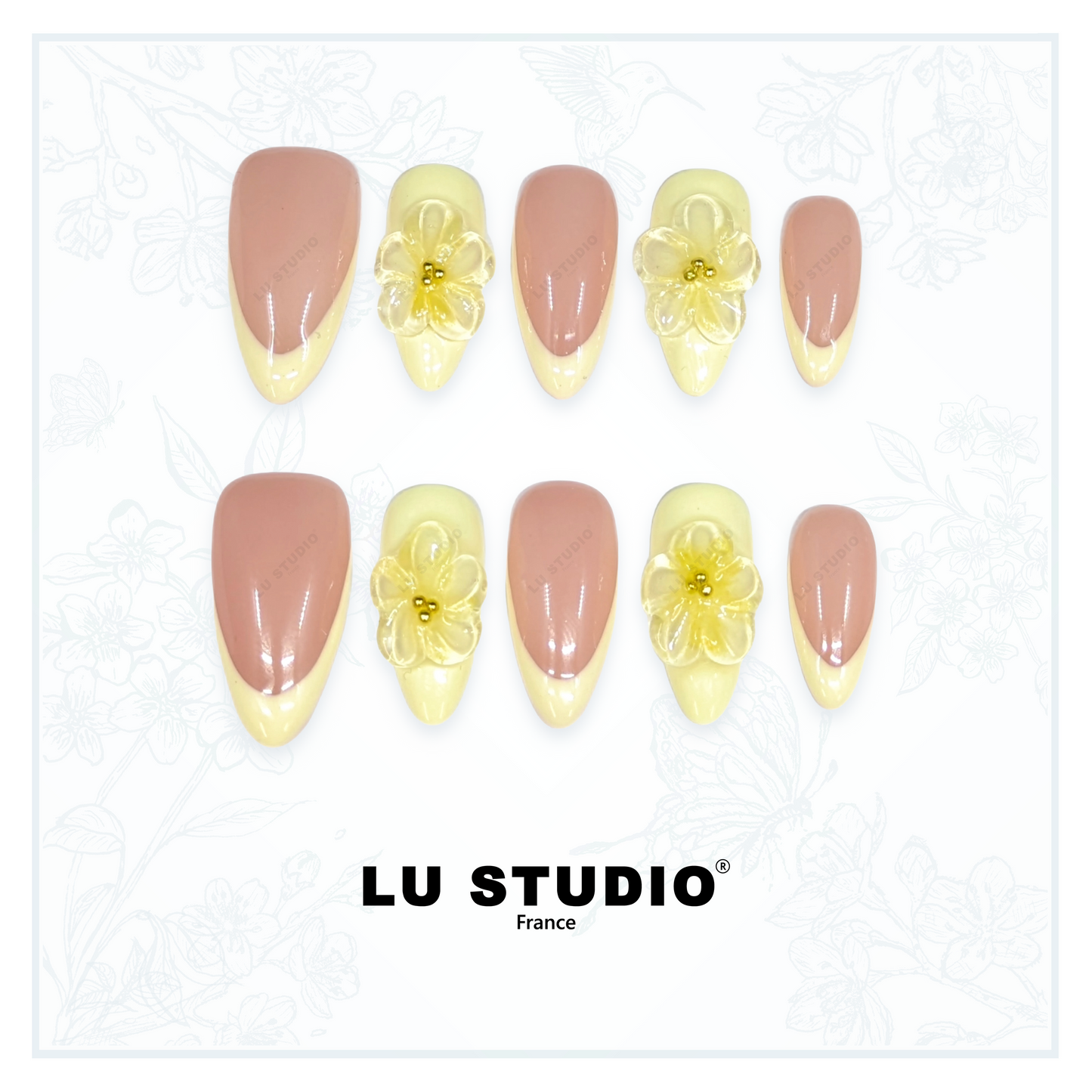 Lait d'amande  |  Faux-ongles réutilisables - Press on nails