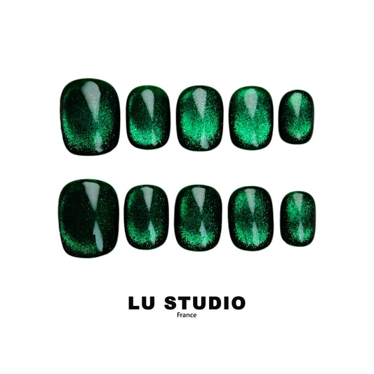 Le monde des émeraudes Faux-ongles réutilisables Press on nails 
