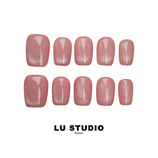 Le rose vous va à ravir Faux-ongles réutilisables Press on nails 