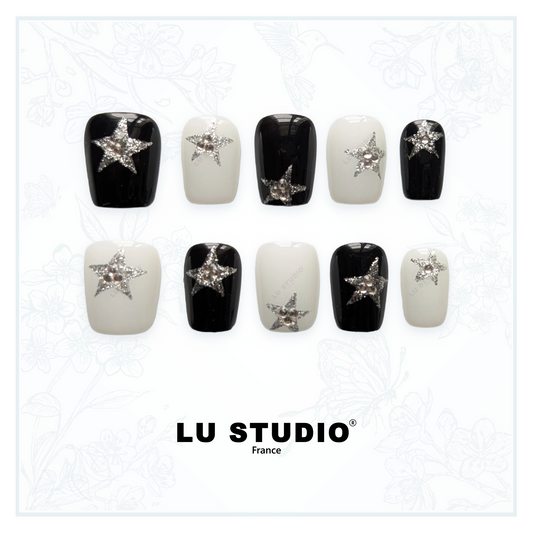 M02 - Pop Stars Brillant  |  Faux-ongles réutilisables - Press on nails
