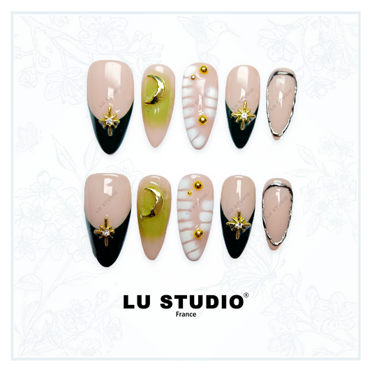 M09 - Rêve d'Orient | Faux-ongles réutilisables - Press on nails