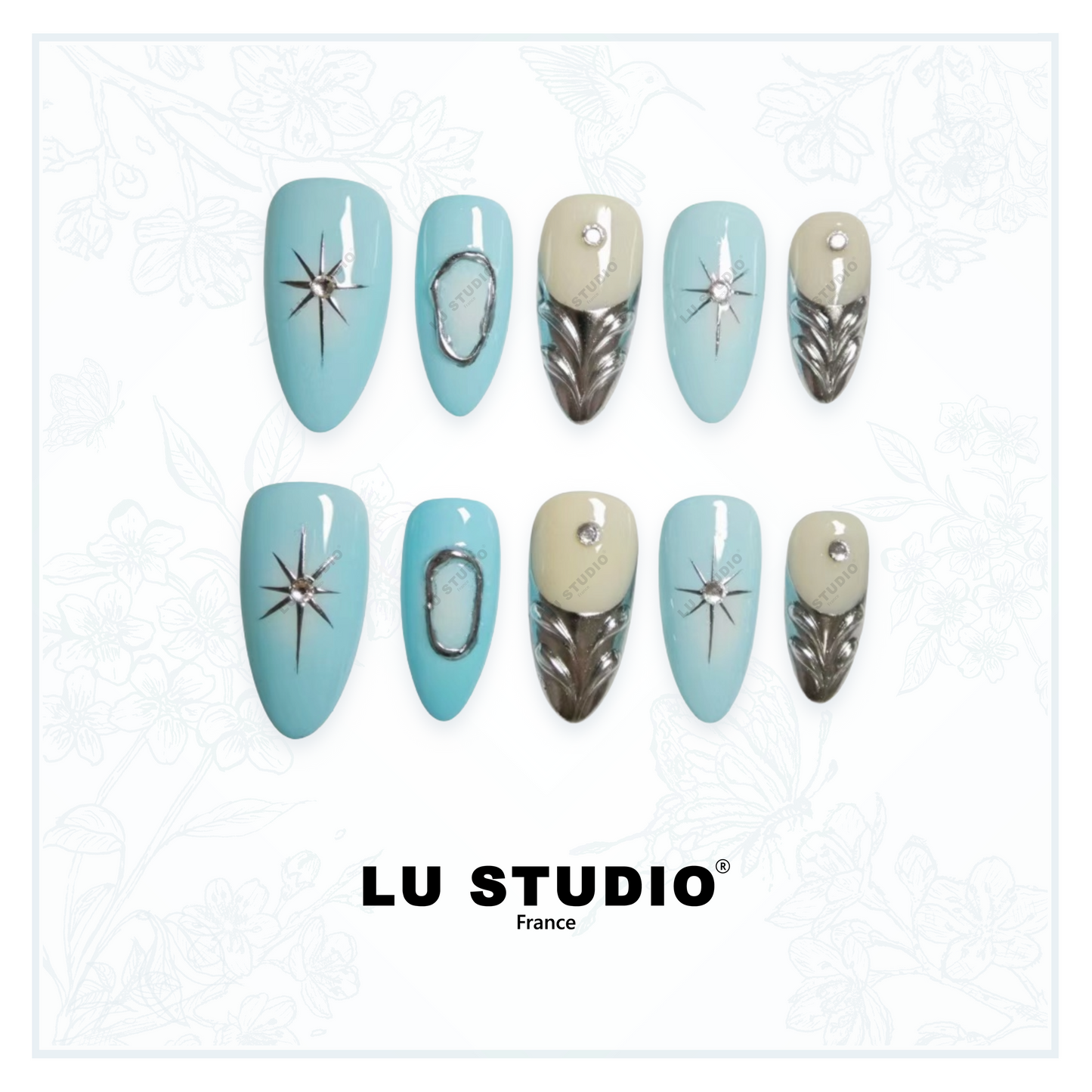 M10 - Archange  |  Faux-ongles réutilisables - Press on nails