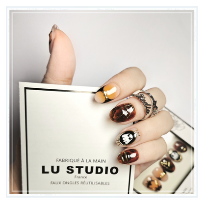 M110 - Le bal d'Halloween | Faux-ongles réutilisables - Press on nails