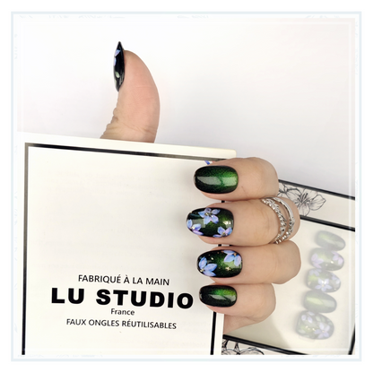 M149 - Jardin d'hiver  |  Faux-ongles réutilisables - Press on nails