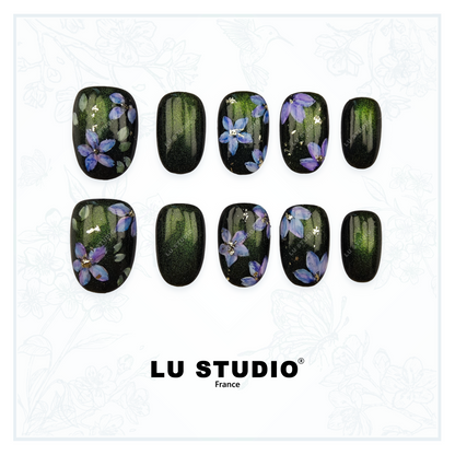M149 - Jardin d'hiver  |  Faux-ongles réutilisables - Press on nails