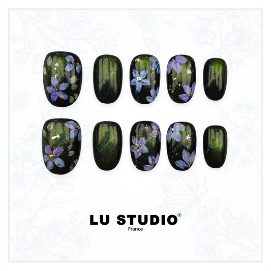 M149 - Jardin d'hiver | Faux-ongles réutilisables - Press on nails