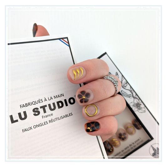 M171 - Savane Chic |  Faux-ongles réutilisables - Press on nail