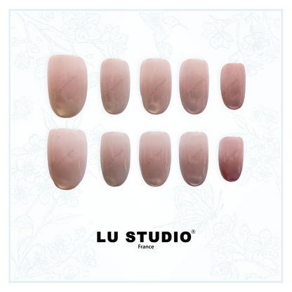 F172 - Dégradé arc en ciel  |  Faux-ongles réutilisables - Press on nails