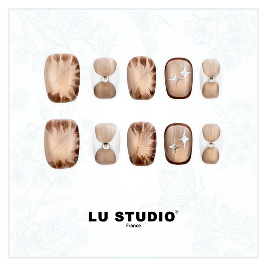 M184 - Opale sauvage  |  Faux-ongles réutilisables - Press on nails