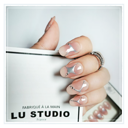 M19 - Métal en fusion  |  Faux-ongles réutilisables - Press on nails