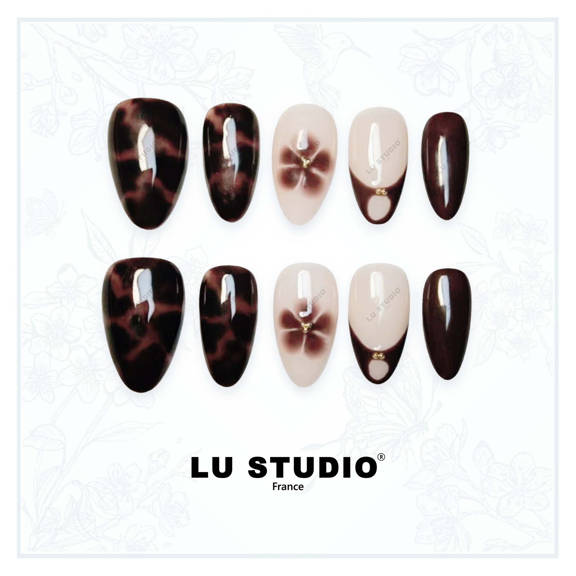 M25 - Madagascar  |  Faux-ongles réutilisables - Press on nails