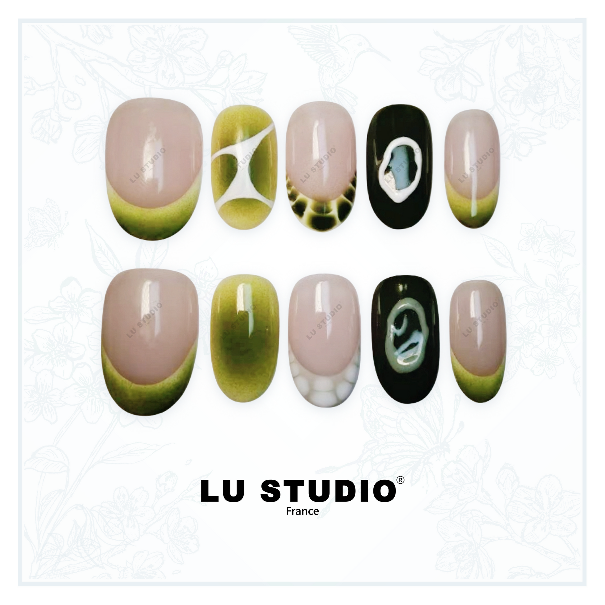 M40 - Tortues marines  |  Faux-ongles réutilisables - Press on nails