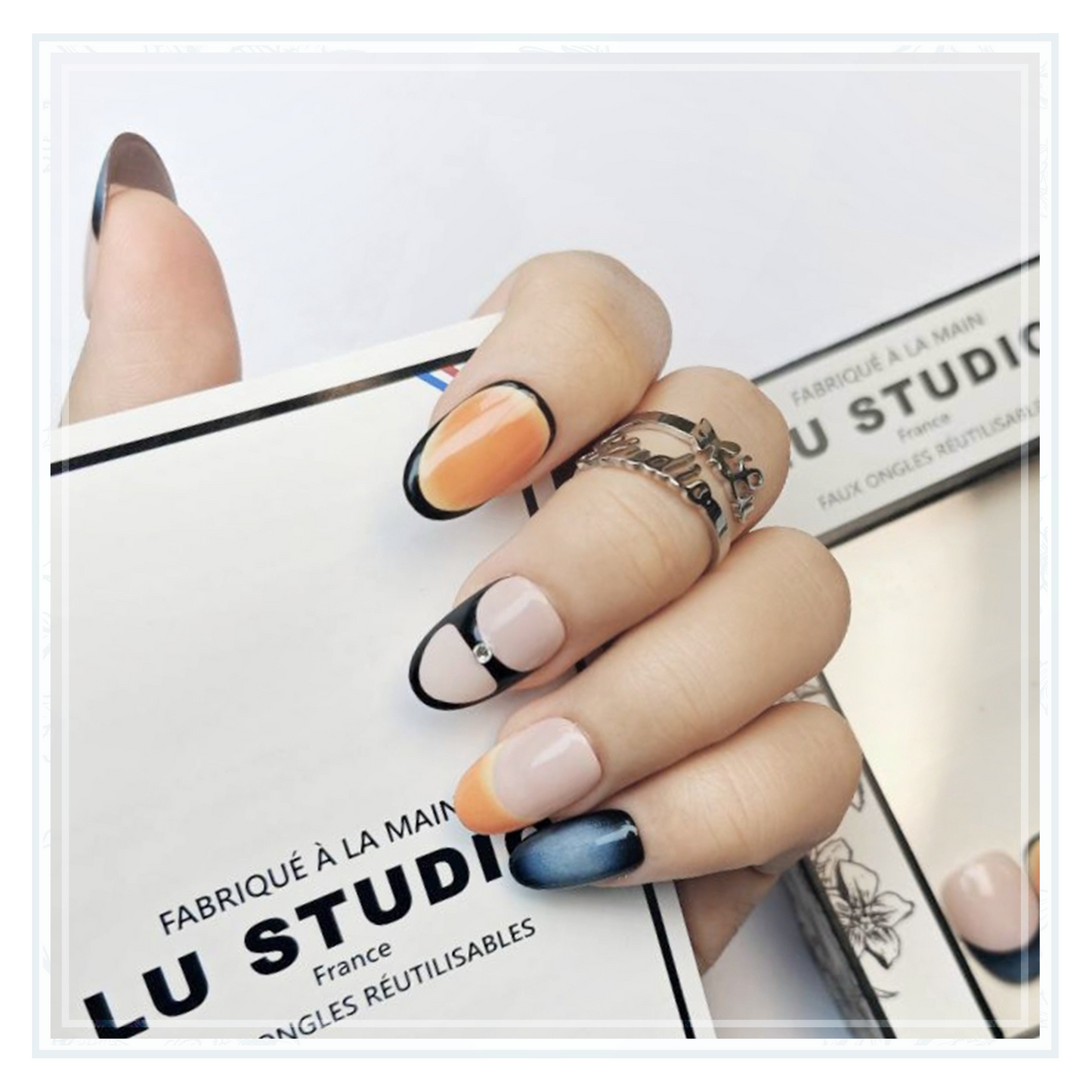 M41 - Le cercle des poètes  |  Faux-ongles réutilisables - Press on nails