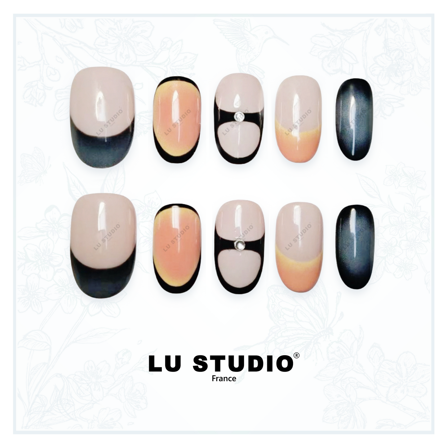 M41 - Le cercle des poètes  |  Faux-ongles réutilisables - Press on nails