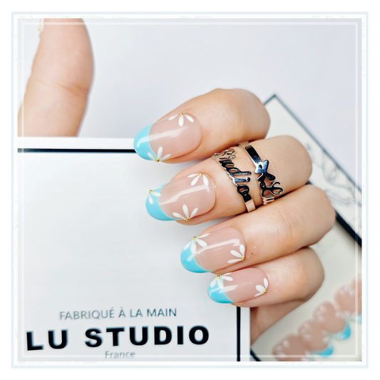 M42 - French Summer  |  Faux-ongles réutilisables - Press on nails