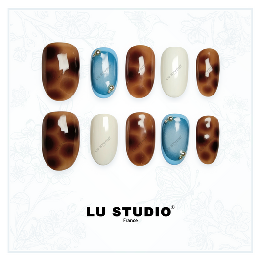 M55 - Entre Terre et Ciel   |  Faux-ongles réutilisables - Press on nails