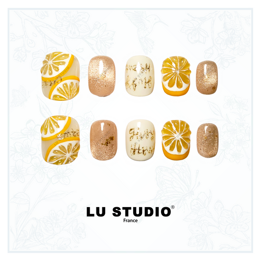 M57 - Citrons Jaunes | Faux-ongles réutilisables - Press on nails