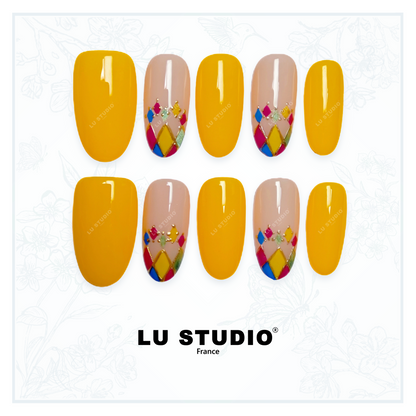 M75 - Basilique Saint Urbain Troyes  |  Faux-ongles réutilisables - Press on nails