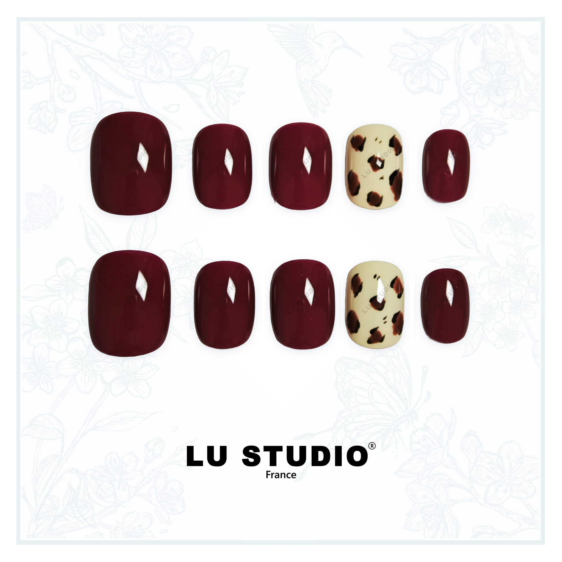 M79 - Bordeaux Sauvage  |  Faux-ongles réutilisables - Press on nails