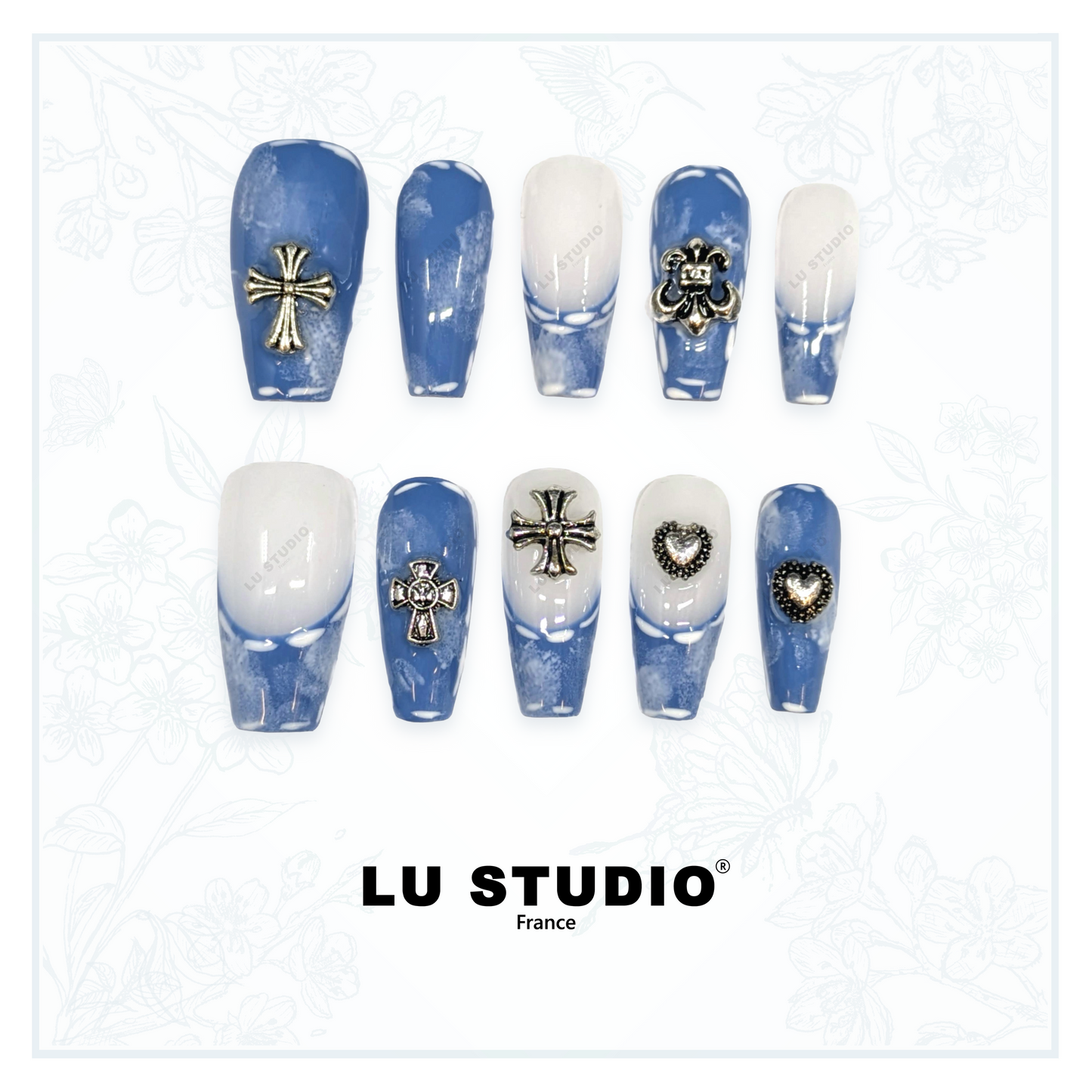 M86 - Croissade  |  Faux-ongles réutilisables - Press on nails