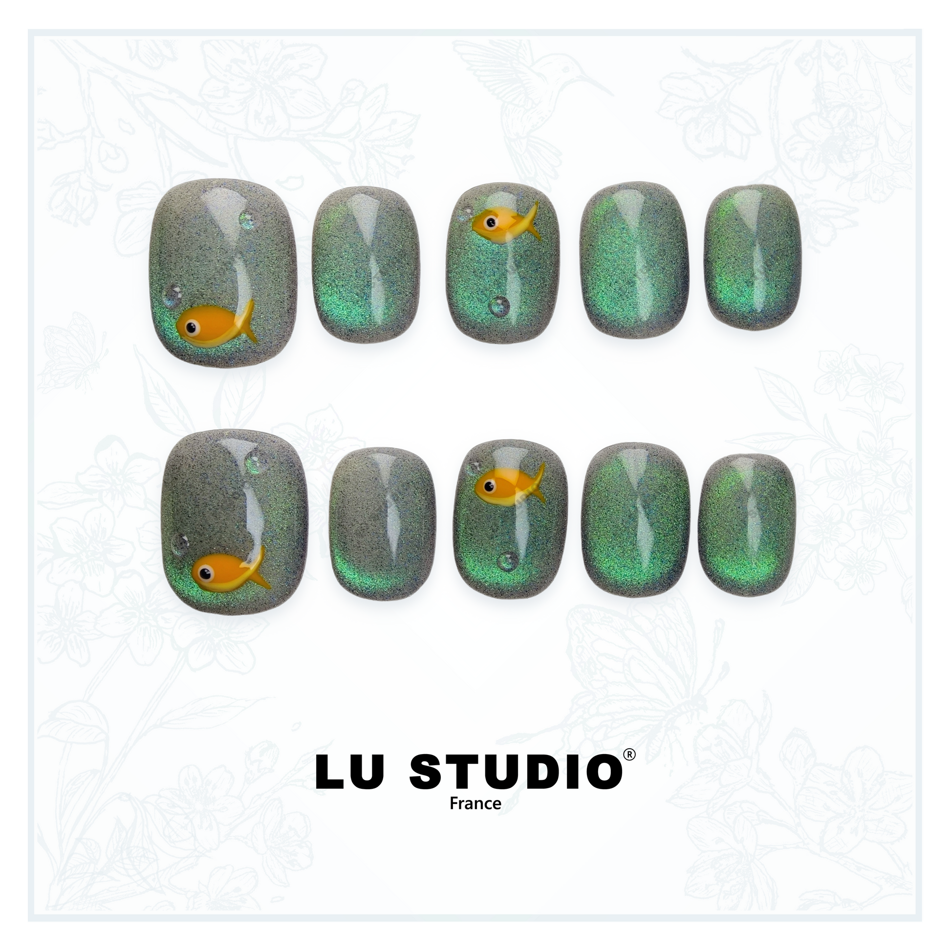 M87 - Le monde de Bubulle  |  Faux-ongles réutilisables - Press on nails