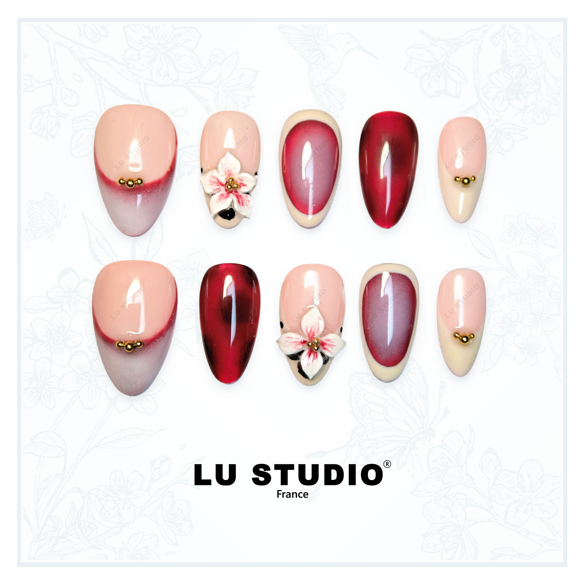 Madame du Barry  |  Faux-ongles réutilisables - Press on nails