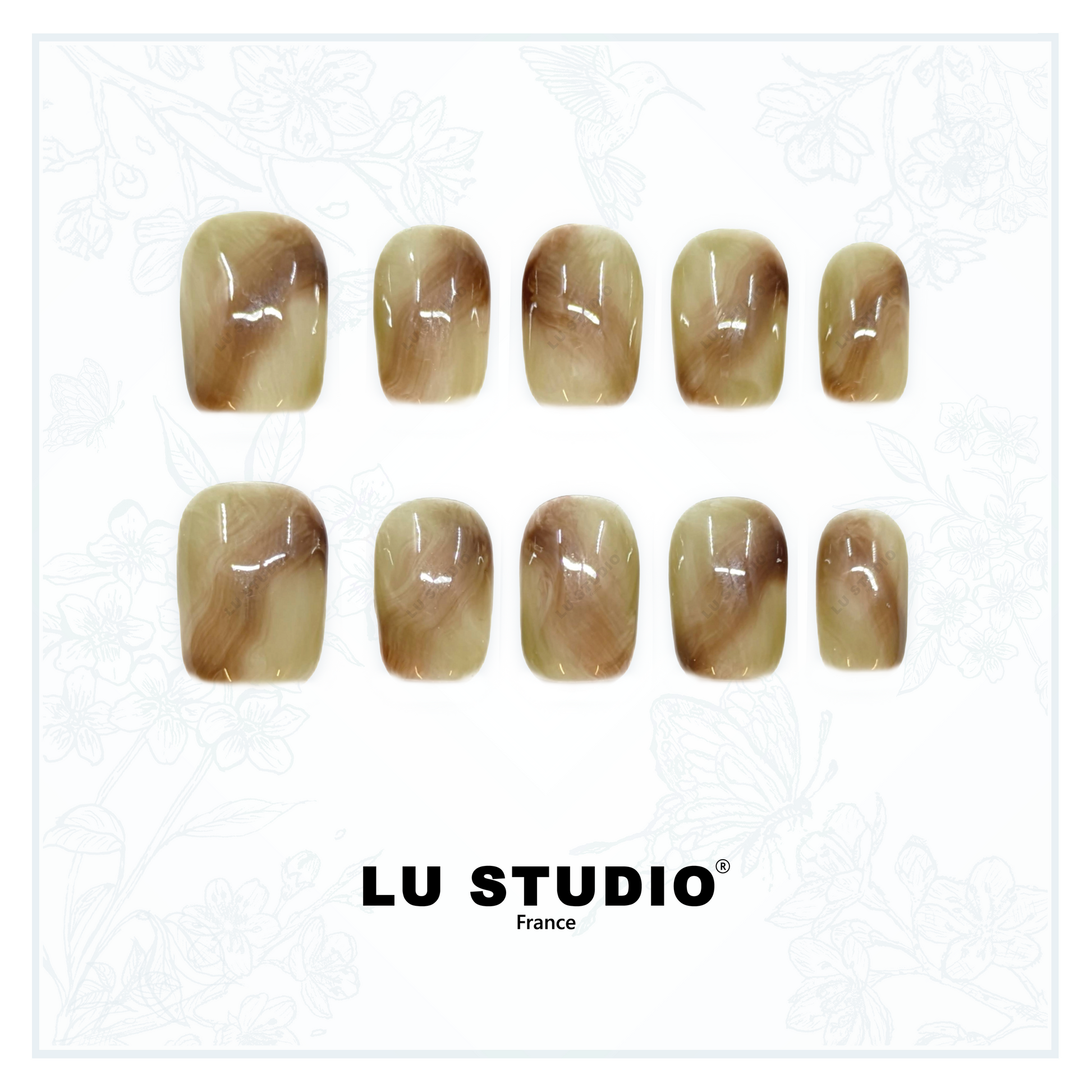 Marbre d'Italie  |  Faux-ongles réutilisables - Press on nails