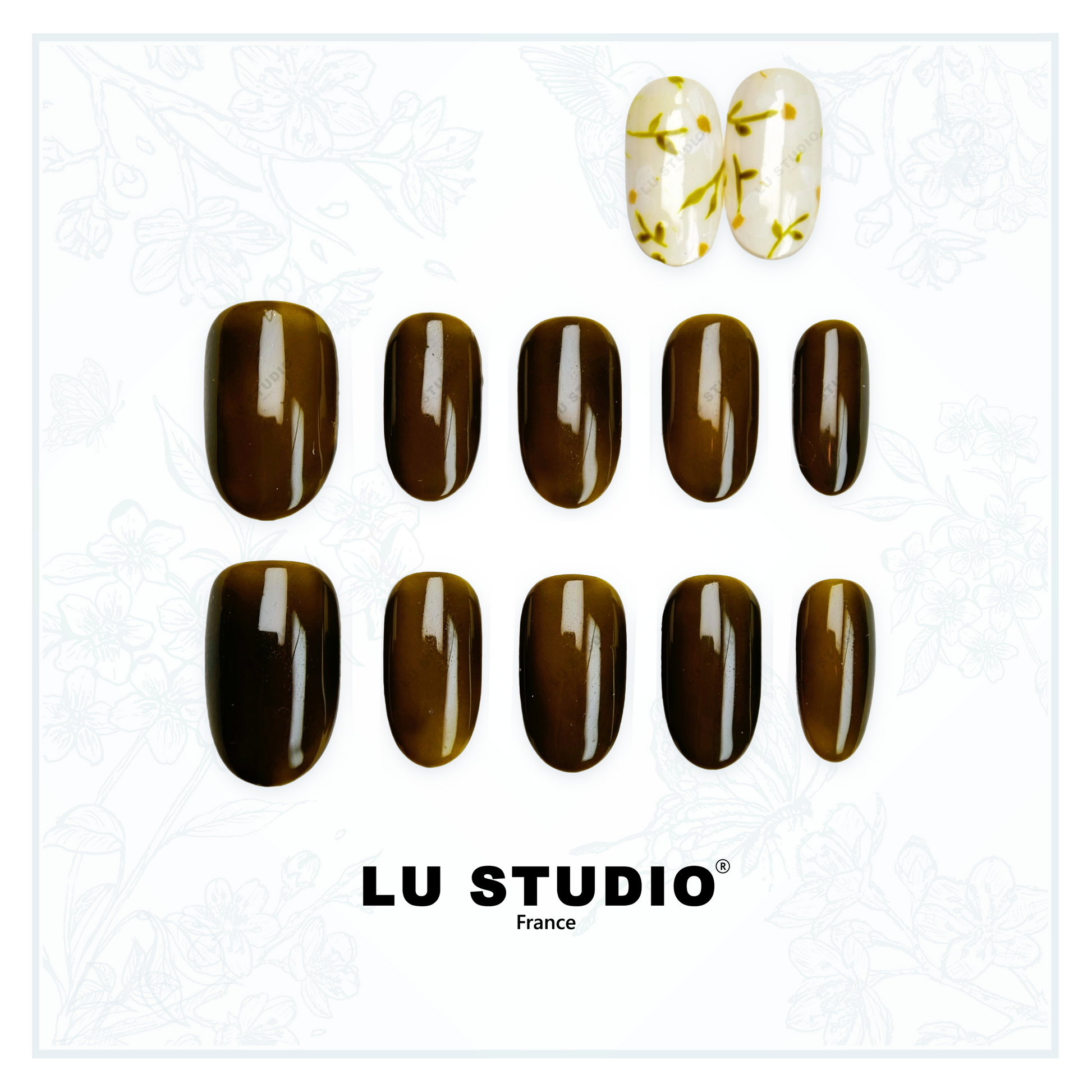 Marguerite  |  Faux-ongles réutilisables - Press on nails