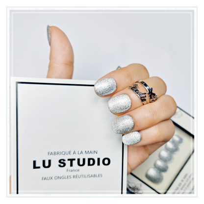 Mine d'Argent  |  Faux-ongles réutilisables - Press on nails