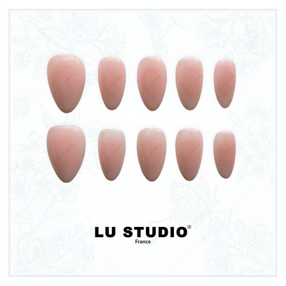 N01 - Nude rose  |  Faux-ongles réutilisables - Press on nails