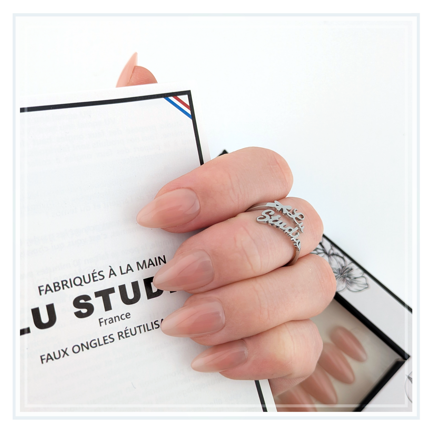 N01 - Nude rose  |  Faux-ongles réutilisables - Press on nails