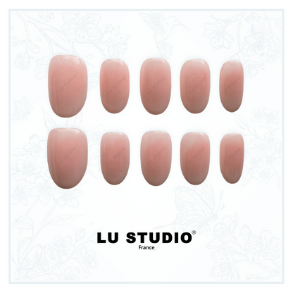 N01 - Nude rose  |  Faux-ongles réutilisables - Press on nails