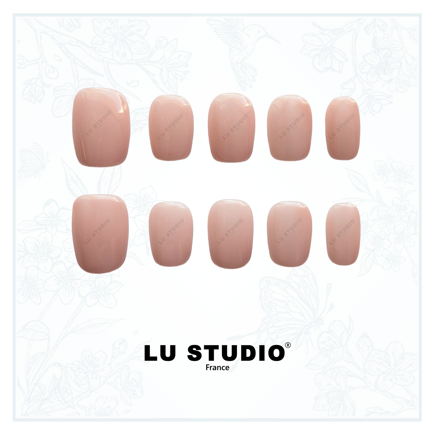 N02 - Nude  |  Faux-ongles réutilisables - Press on nails