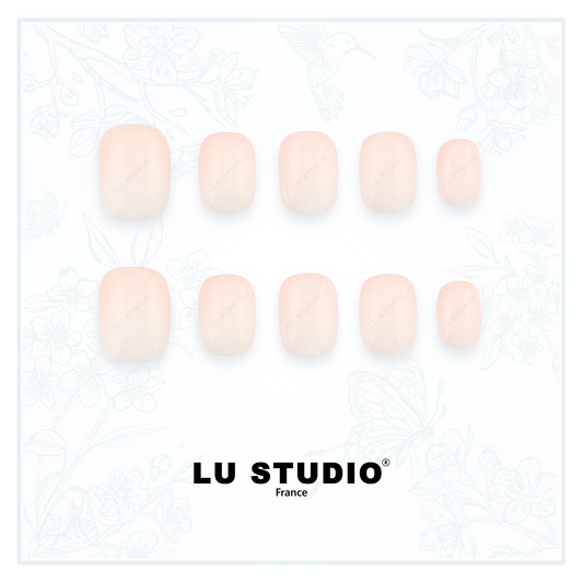 N11 - Bombé peche  |  Faux-ongles réutilisables - Press on nails