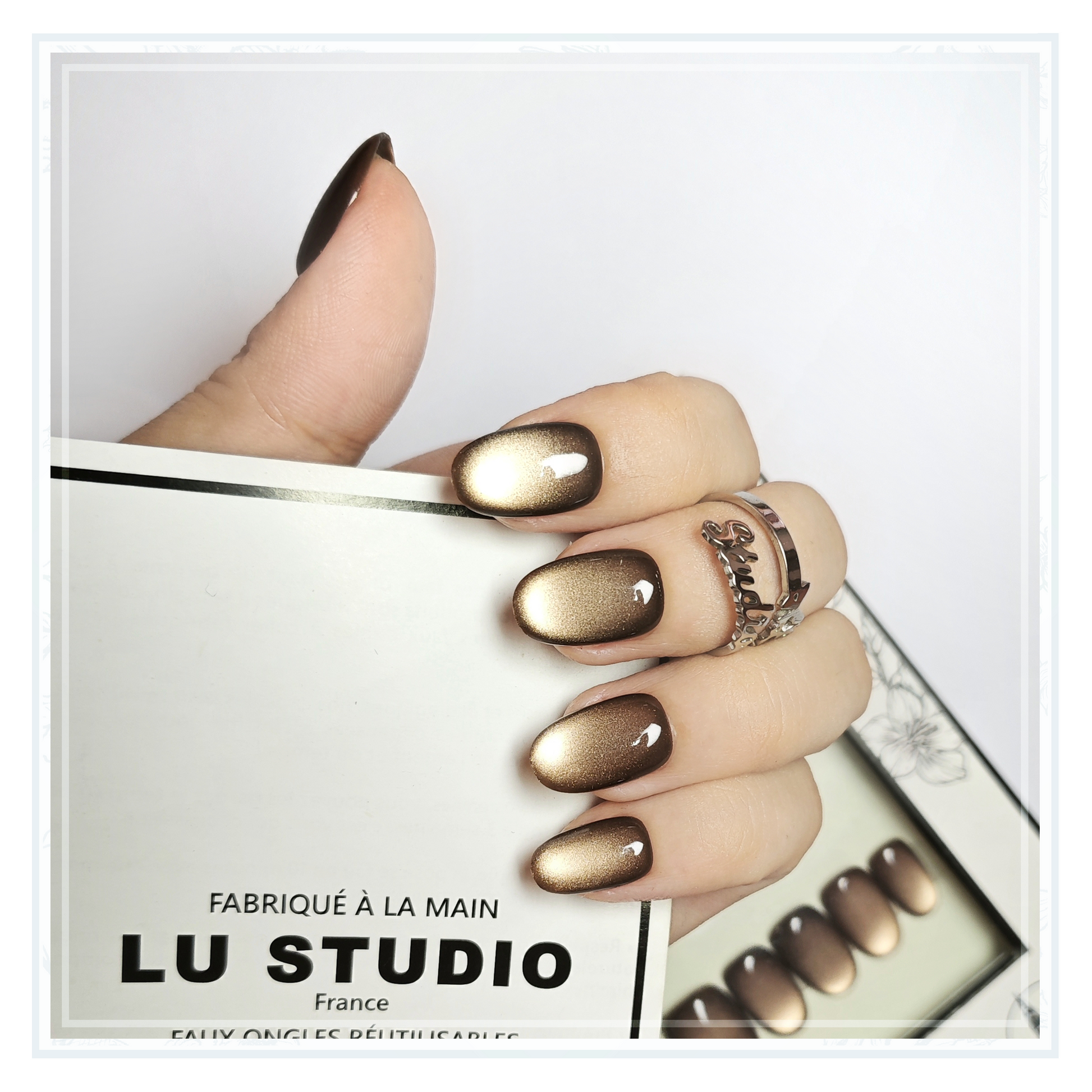 Oeil de Tigre   |  Faux-ongles réutilisables - Press on nails