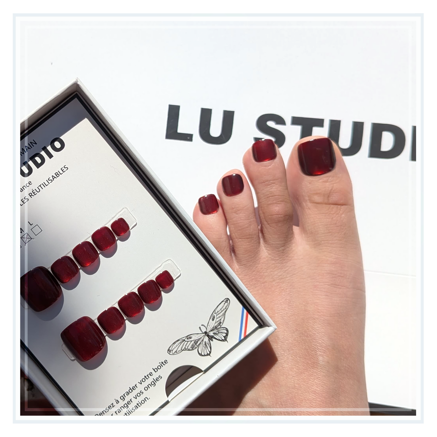 Rouge intense "Spécial Pieds"