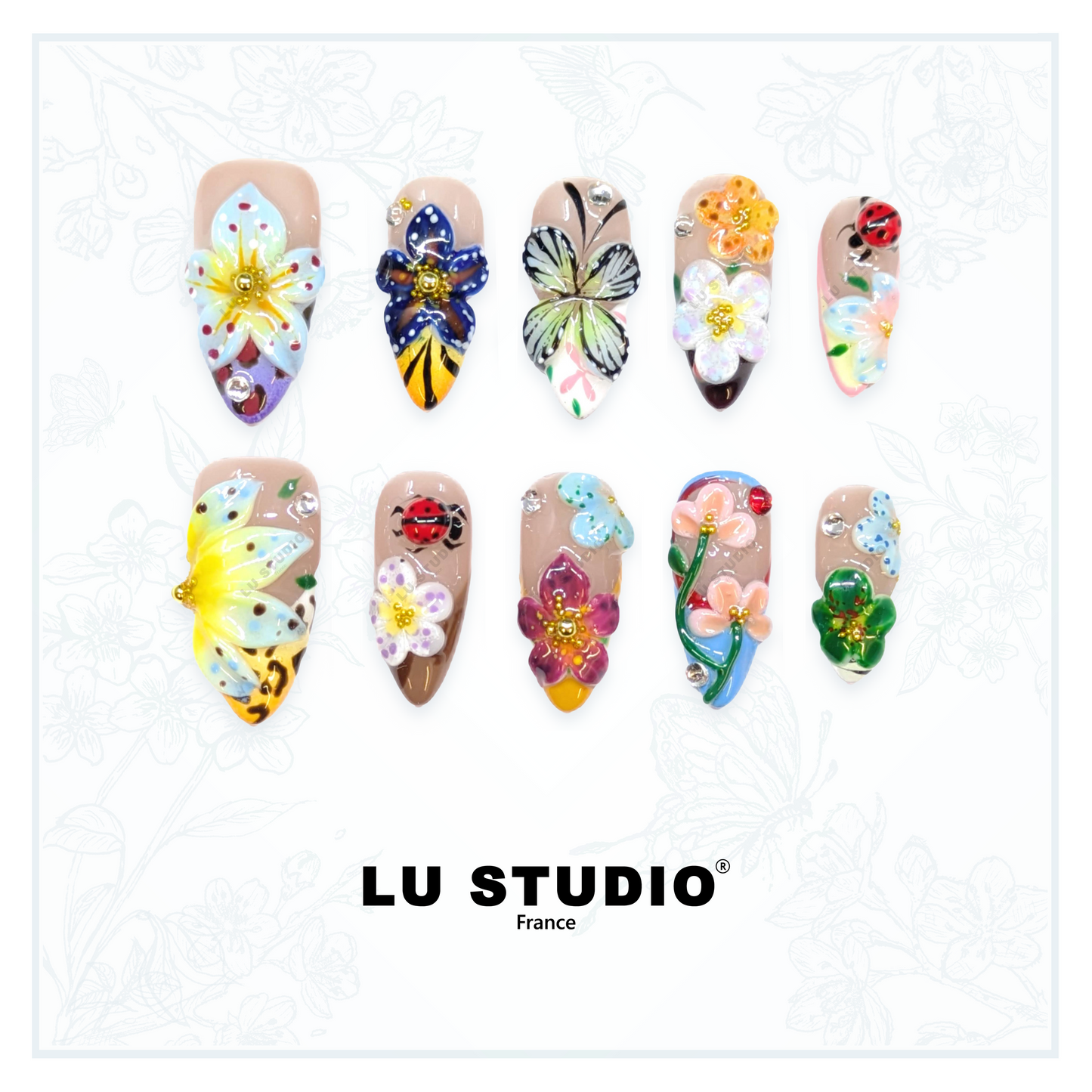 Serre Tropicale  |  Faux-ongles réutilisables - Press on nails