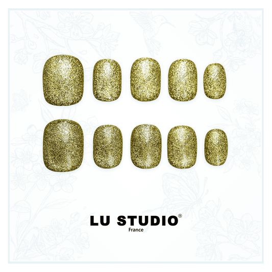 D'Or et d'Or Pur | Faux-ongles réutilisables - Press on nails